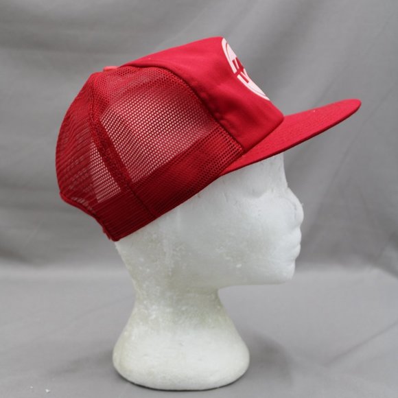 Vintage Screened Trucker Hat - HT Hot Shot Trucking - Adult Snapback - Picture 6 of 8